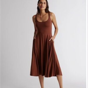 Quince Tencel Jersey Fit & Flare dress